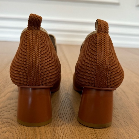 Vivaia Quinn Square-Toe Patterned Heels - 38.5 - Like New - Picture 6 of 7